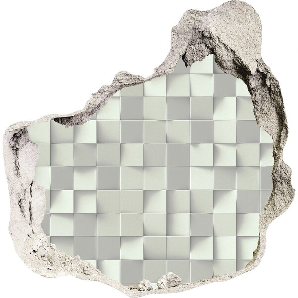 Hole wall sticker Geometric background