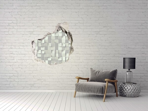Hole wall sticker Modern mosaic in concrete