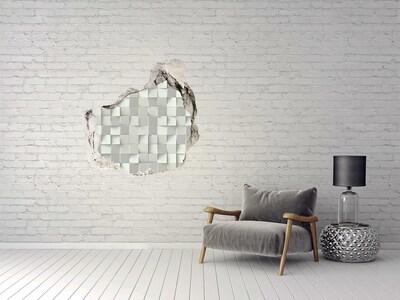 Hole wall sticker Geometric background