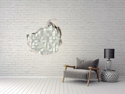 Hole wall sticker Modern mosaic in concrete