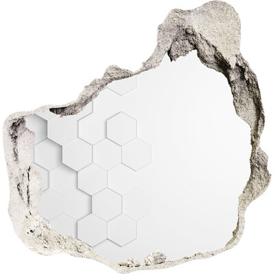 Hole wall sticker Background hexagon