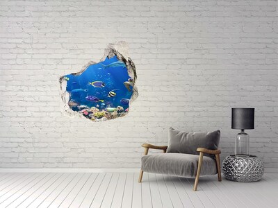 Hole in the wall sticker Coral reef