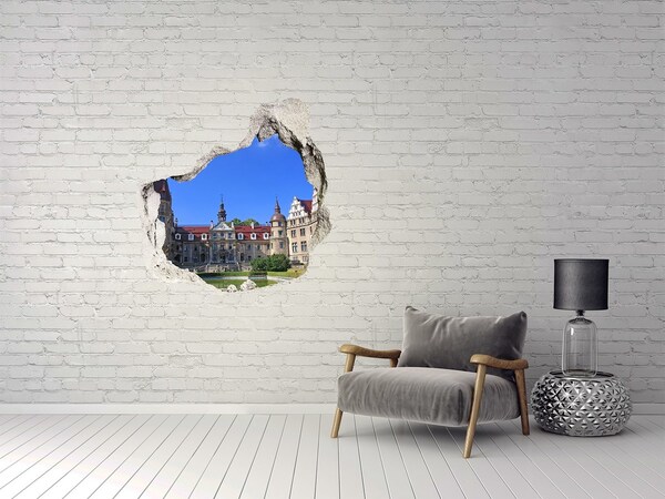 Hole in the wall decal A castle among greenery