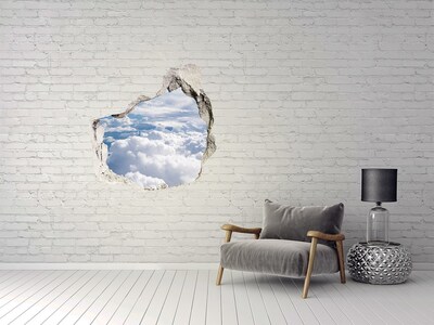 Hole in the wall sticker Clouds in the sky