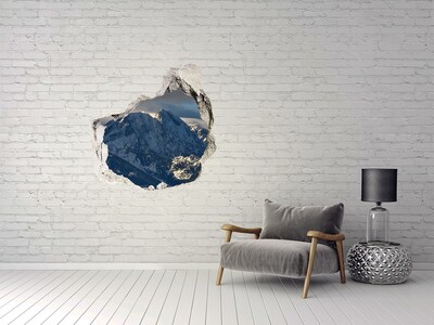 Hole in the wall decal Giewont in winter