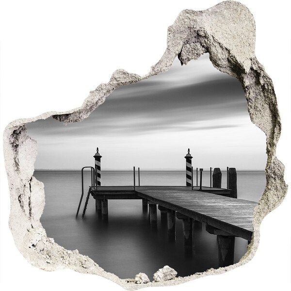 3D wall hole Pier over calm water