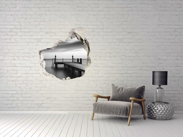 3D wall hole Pier over calm water