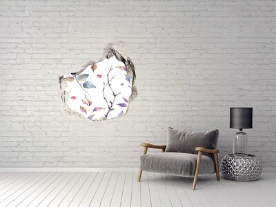 Hole wall sticker Leaves