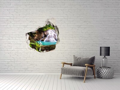 Hole in the wall decal Waterfall in the jungle