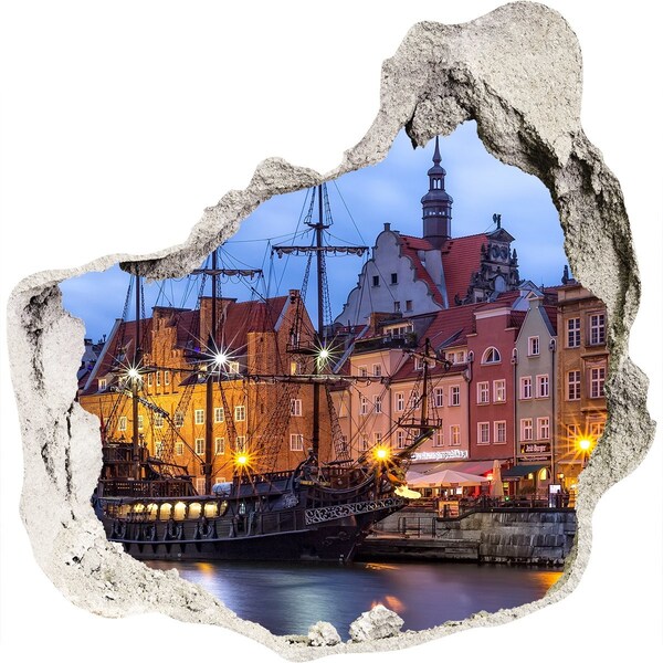 Hole in the wall sticker Gdańsk Poland