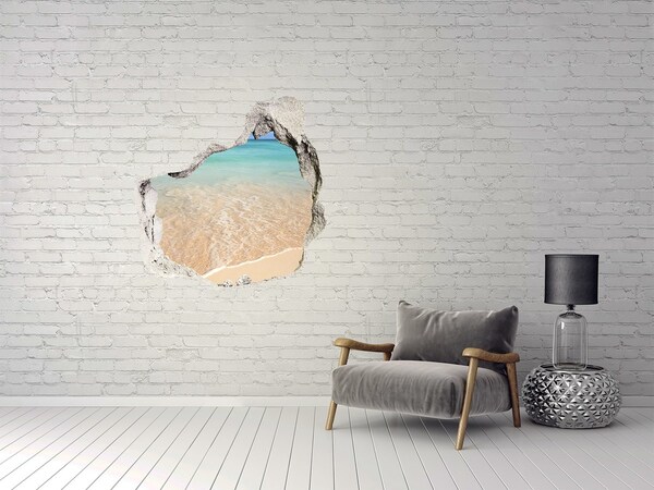 Hole in the wall sticker Paradise beach