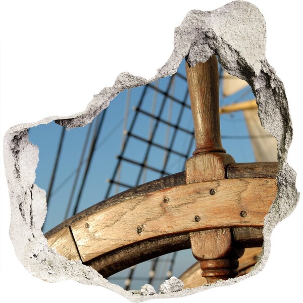 Hole in the wall decal A ship at sea