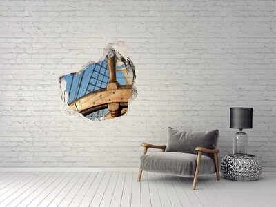 Hole in the wall decal A ship at sea