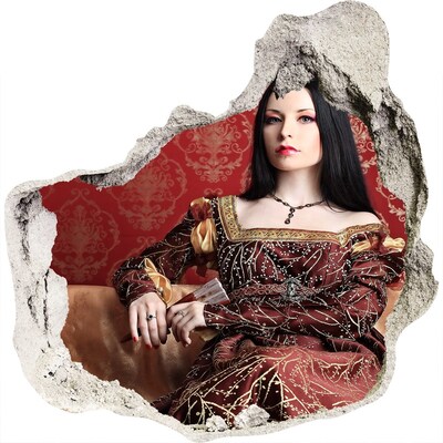 3D wall hole Princess in the Ruins