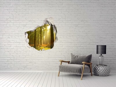 Hole wall sticker Forest Oasis of Light