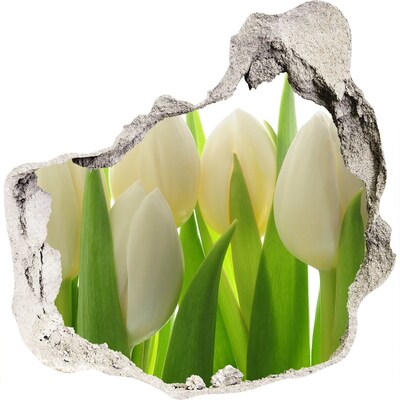 Hole wall sticker Tulips