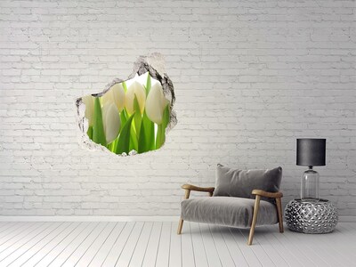 Hole wall sticker Tulips