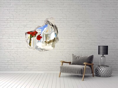 Hole in the wall sticker The charming streets of Greece