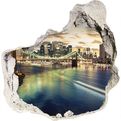 Hole wall sticker Manhattan New York