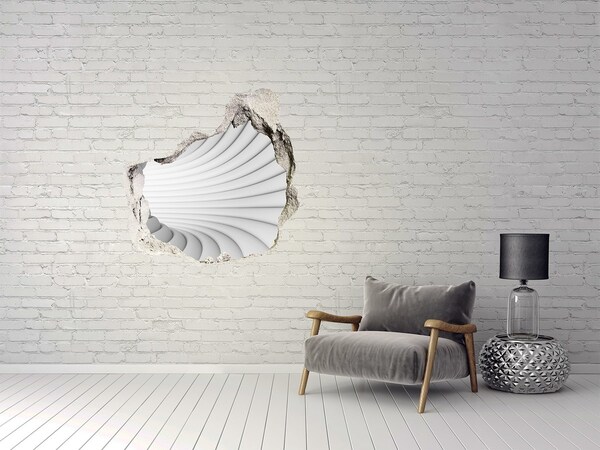 Hole wall sticker The illusion of 3D space