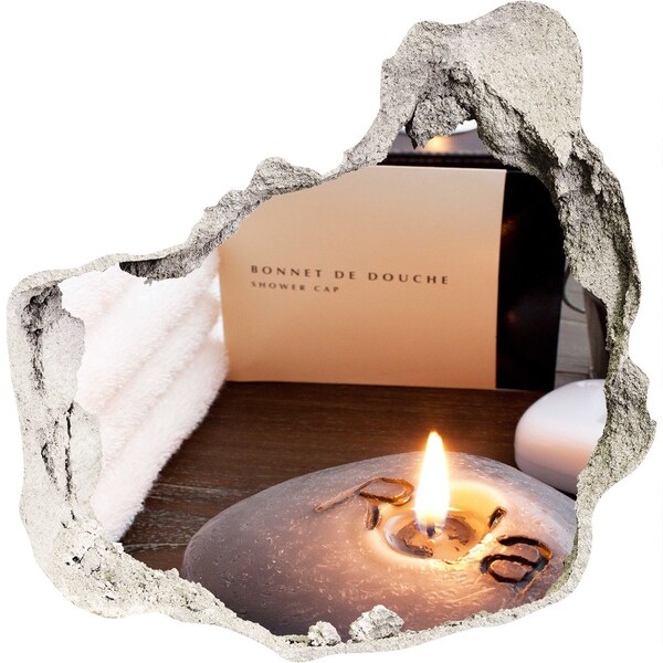 Hole wall sticker Relax at the spa