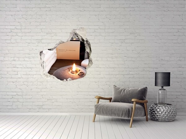 Hole wall sticker Wellness