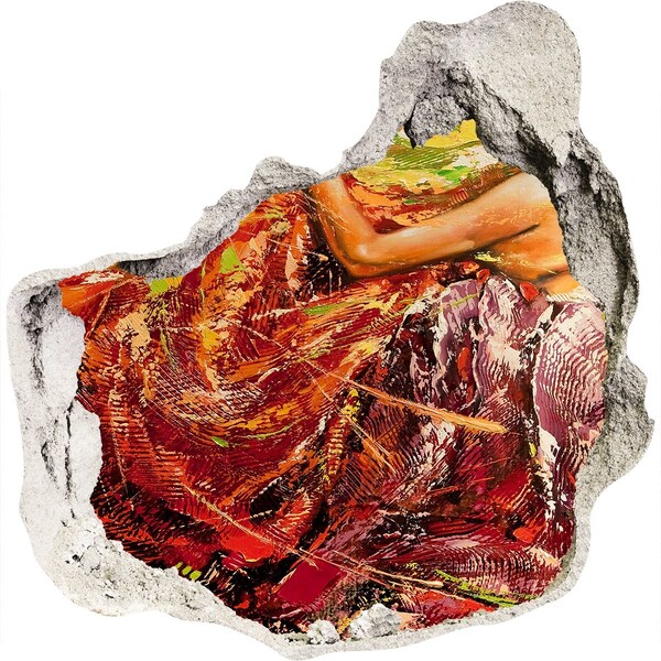 Hole in the wall sticker The submerged world of colors