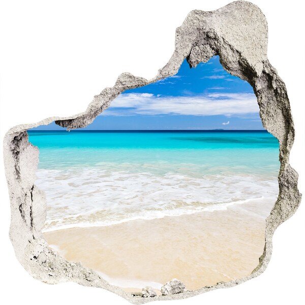 Hole in the wall sticker Tropical beach