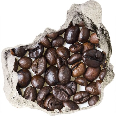 3D wall hole wallpaper Coffee beans