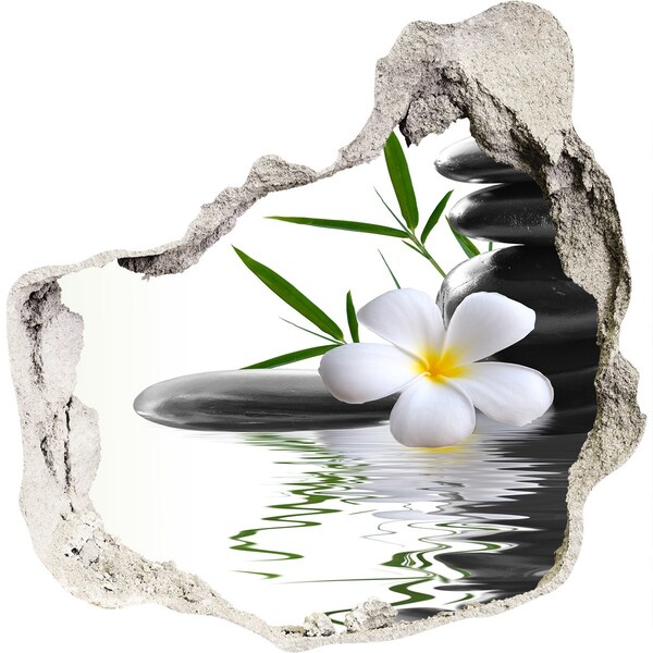 Hole wall sticker Zen stones