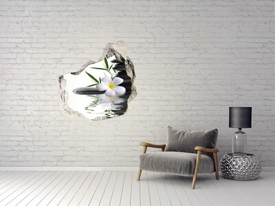 Hole wall sticker Zen stones