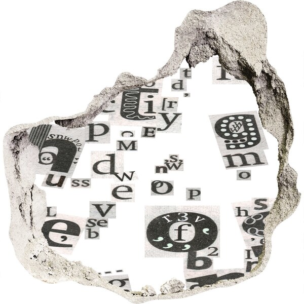 Hole in the wall decal Literary Hole in the Wall