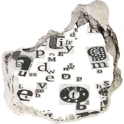 Hole in the wall decal Literary Hole in the Wall