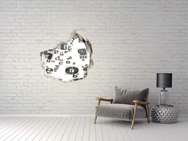 Hole in the wall decal Literary Hole in the Wall