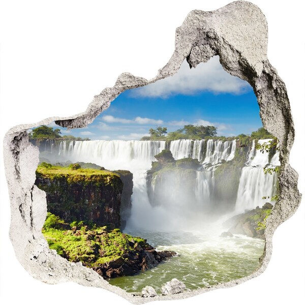 3D wall hole Iguazu Falls