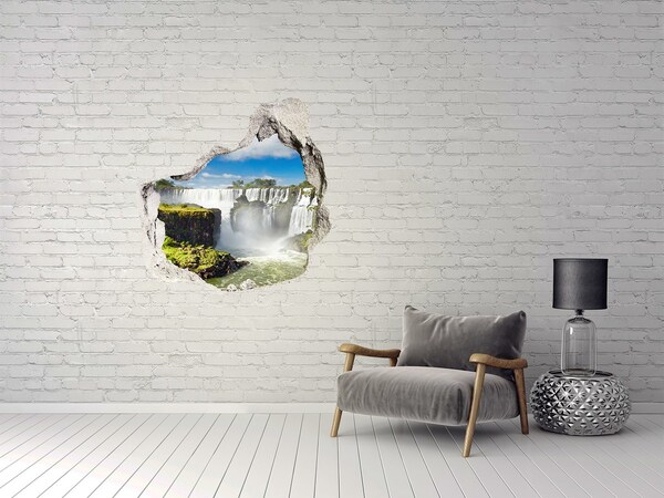 3D wall hole Iguazu Falls