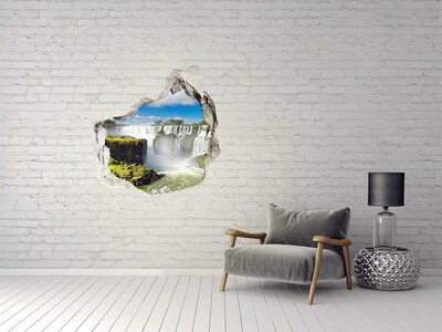 3D wall hole Iguazu Falls