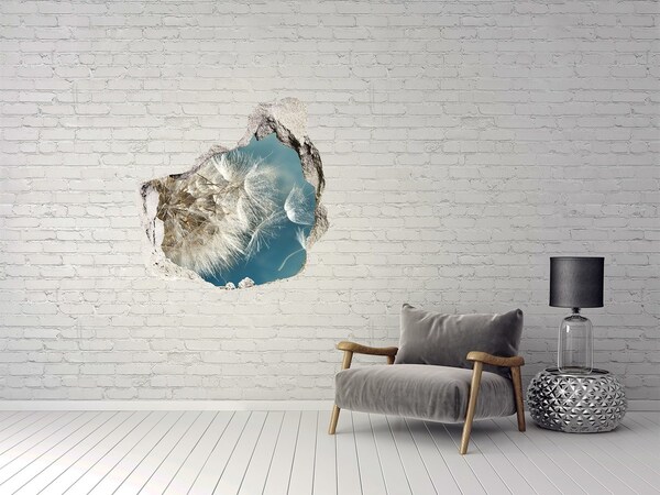 Hole in the wall sticker dandelions