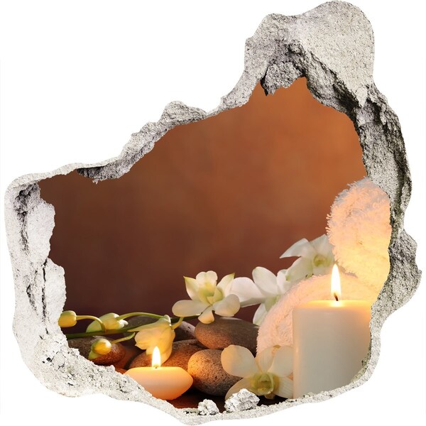 Hole in the wall decal Relax at the spa