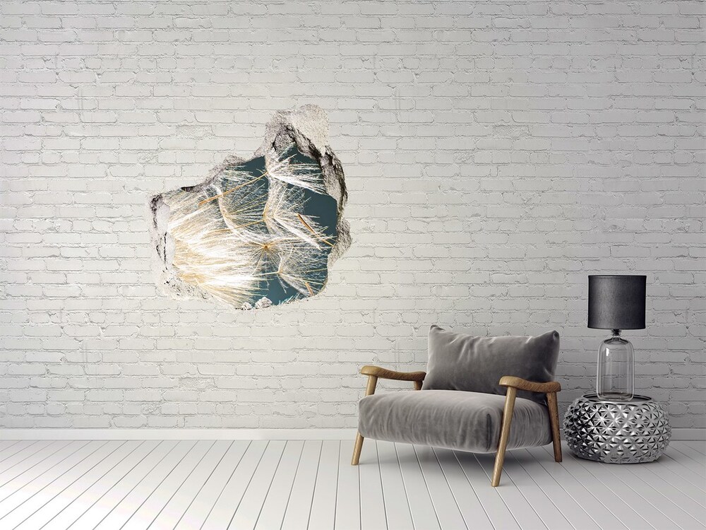 Hole in the wall sticker Dandelion seeds