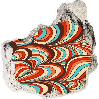 Hole in the wall sticker A colorful swirl of patterns