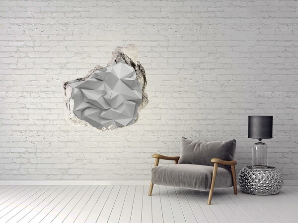 Hole wall sticker 3D abstraction