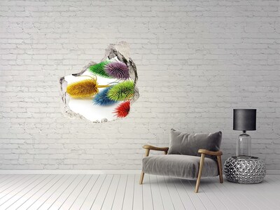 Hole wall sticker Thistle