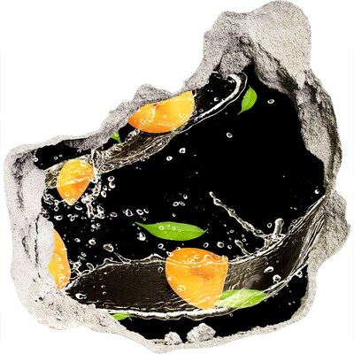 3D wall hole Fruit Waterfall in a Hole in the Wall