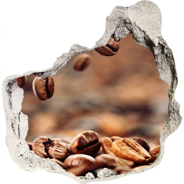 Hole wall sticker Coffee beans