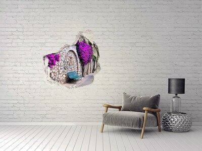 Hole wall sticker Charming streets