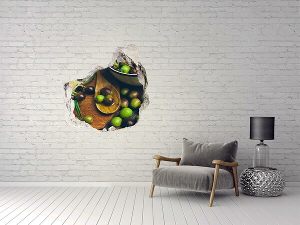 Hole in the wall sticker Olives