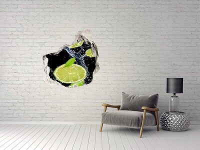 Hole wall sticker Lime and water