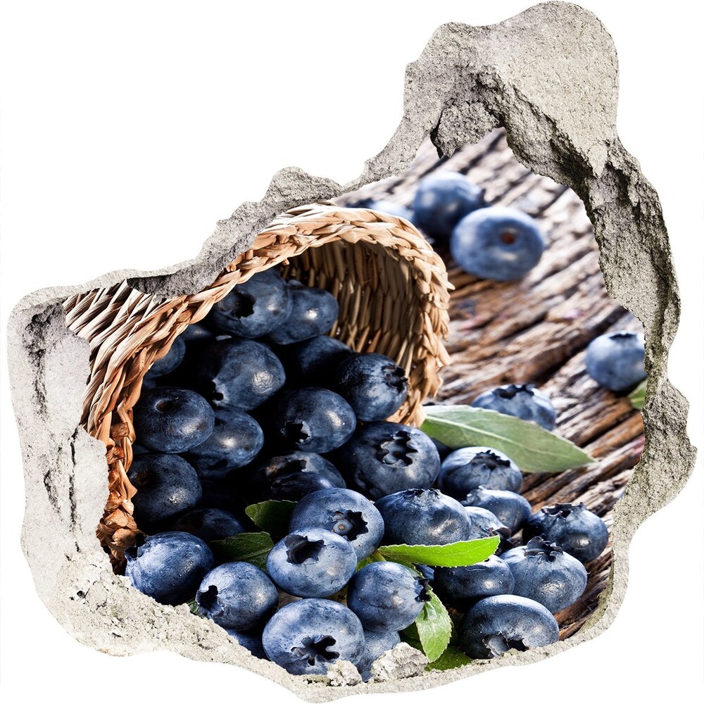 Hole wall sticker Berries in the basket