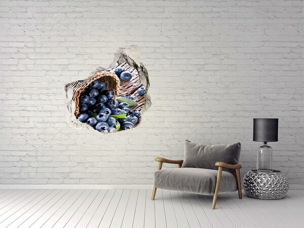 Hole wall sticker Berries in the basket